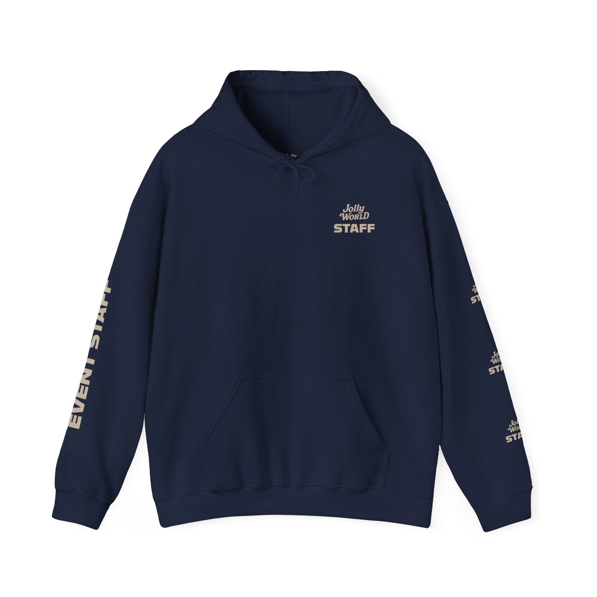 Event Staff Hoodie – Bold Back Logo & Sleeve Print