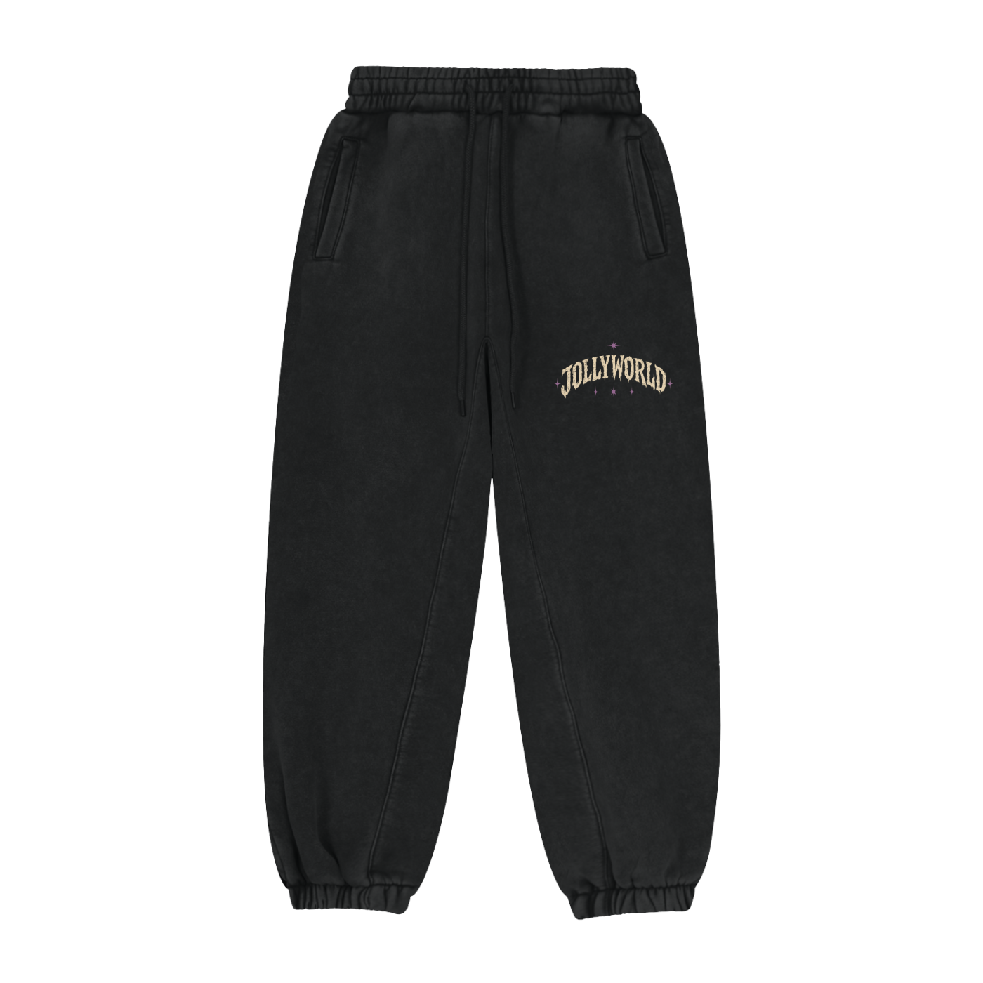 JW-01 BLACK SWEATPANTS